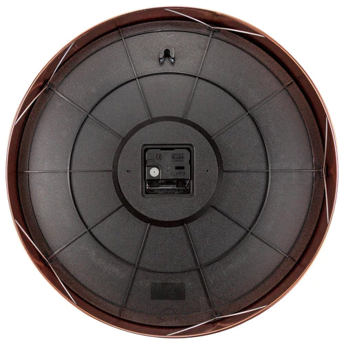 Wandklok Nextime 40cm Essential rood stil uurwerk metaal/glas