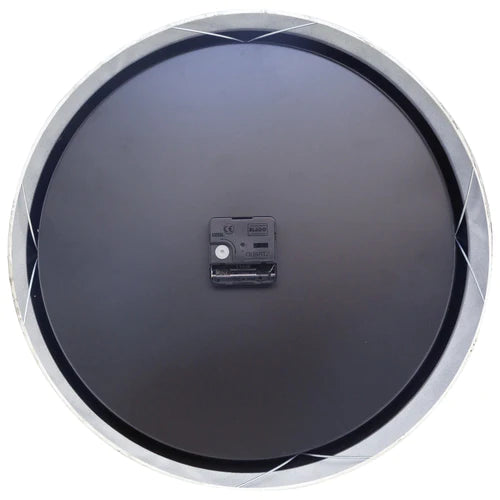 Landelijke wandklok - 39cm - Stille klok - Wit/ ZIlver - NeXtime "Classic"