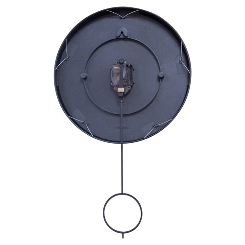 Pendulem Wandklok - 35cm - Trendy - Zwart - Metaal - NeXtime "Loop"
