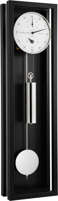 Hermle Regulateur 71006-740761 met 31 daags uurwerk in een mooie zwarte kast