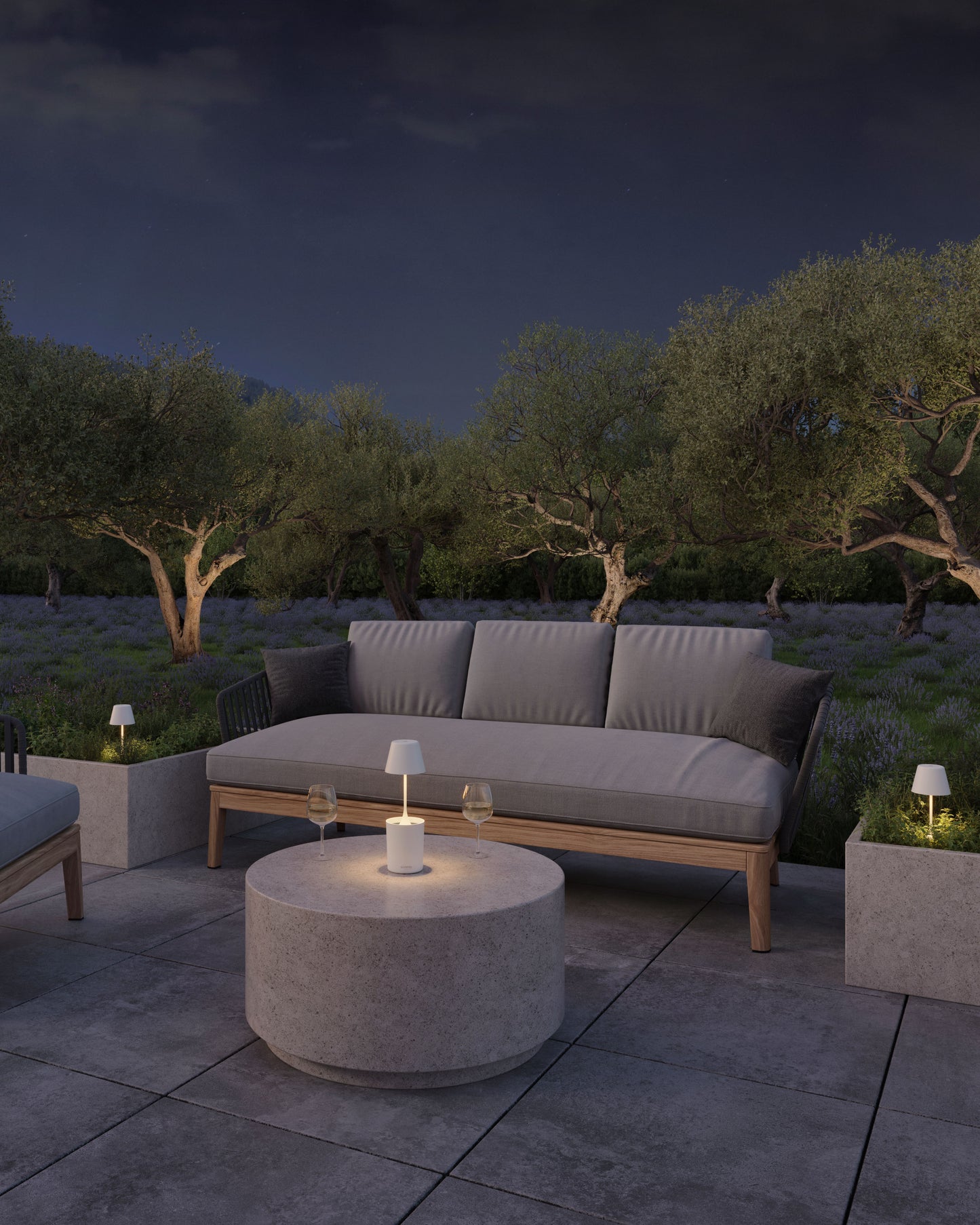 Sompex tafellamp | PEEKY | Antraciet | Oplaadbaar |Accu / De nieuwe PEEKY oplaadbare lamp creëert niet alleen een gezellige sfeer maar ondersteunt ook actief de plantengroei met zijn speciale Plant-Growing-Light / oplaadbaar / dimbaar / accu