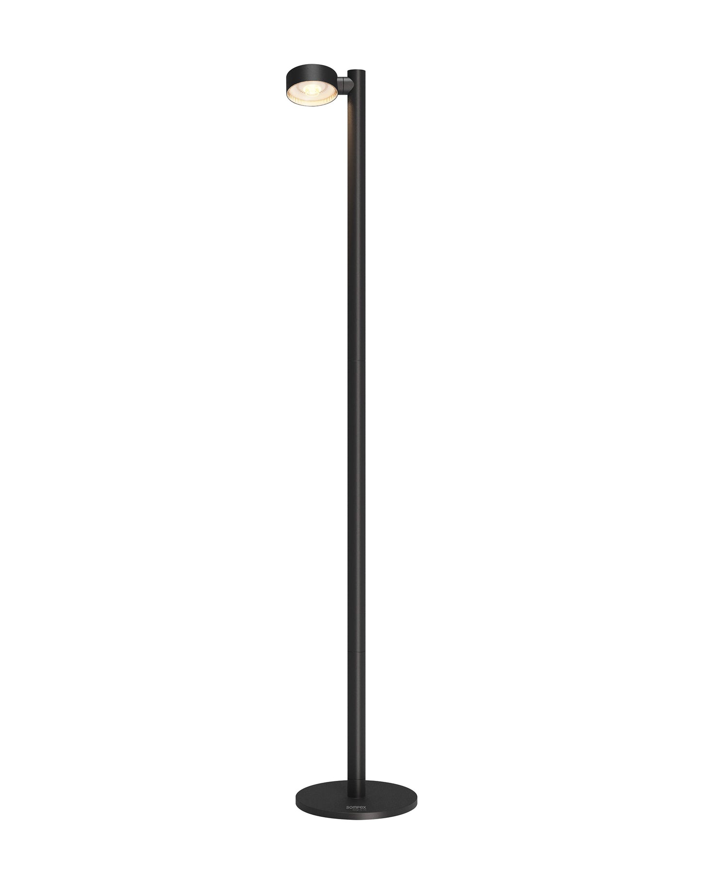 Sompex | vloerlamp RONDA| zwart | oplaadbare vloerlamp|