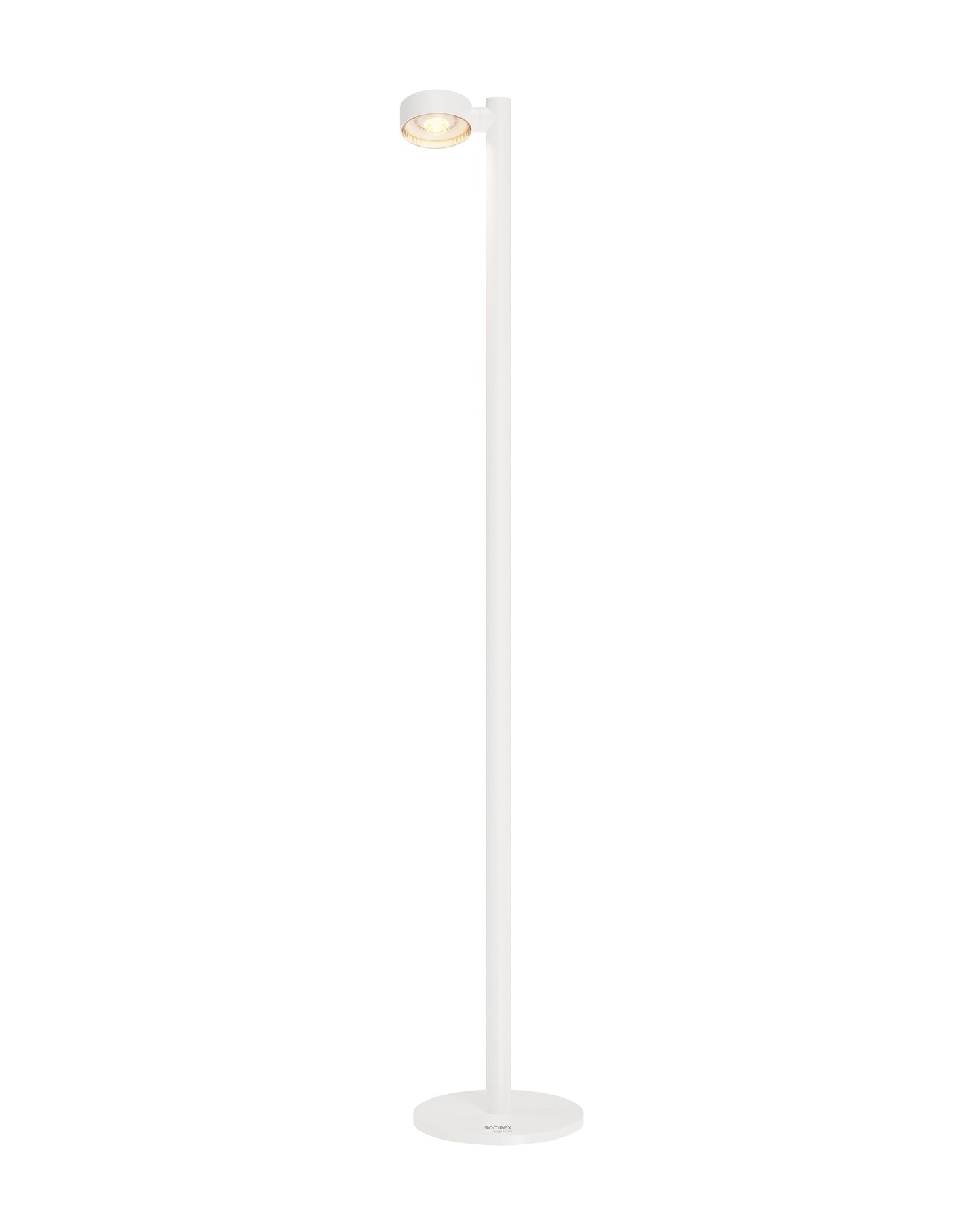 Sompex | vloerlamp RONDA| wit | oplaadbare vloerlamp|