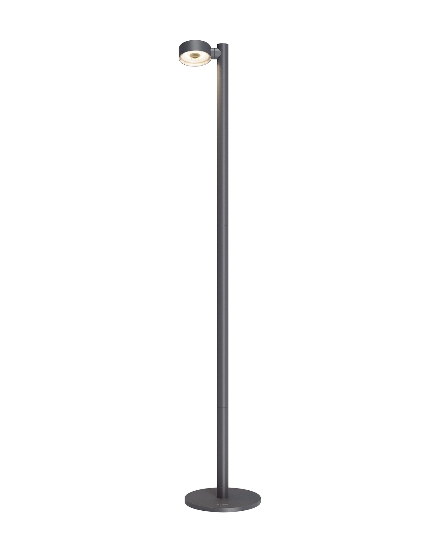 Sompex | vloerlamp RONDA| Dubbele lampen | Antraciet | oplaadbare vloerlamp|