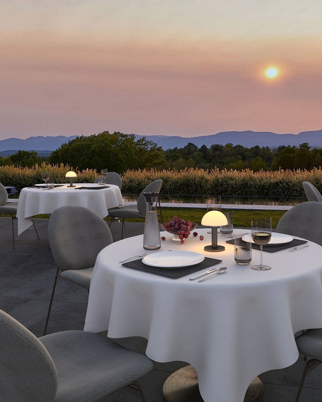 Villeroy & Boch tafellamp | Bergamo | Oplaadbaar | Zwart