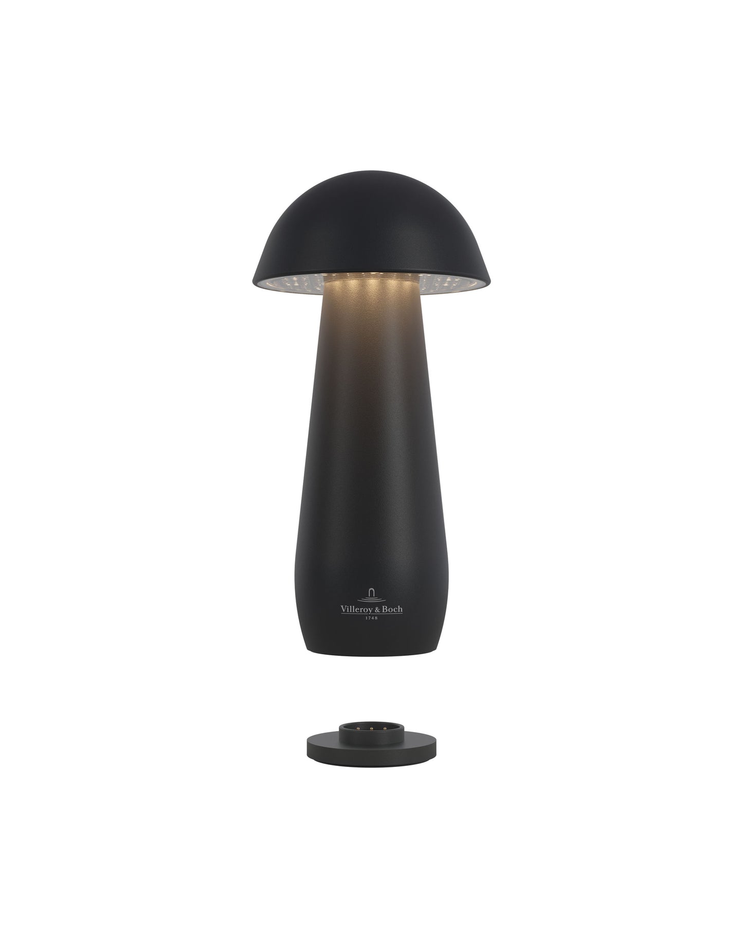 Villeroy & Boch tafellamp MODENA | 16cm| Zwart | op accu