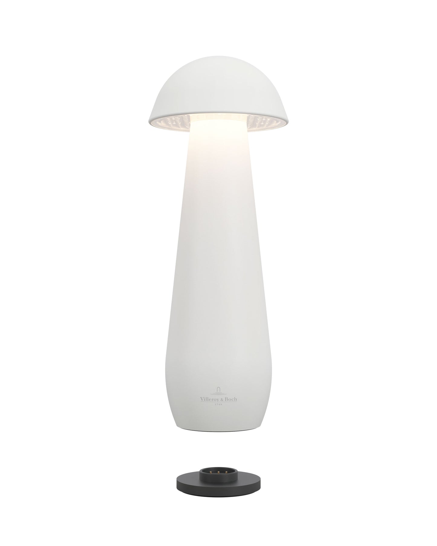 Villeroy & Boch tafellamp MODENA | 21cm| Wit| op accu