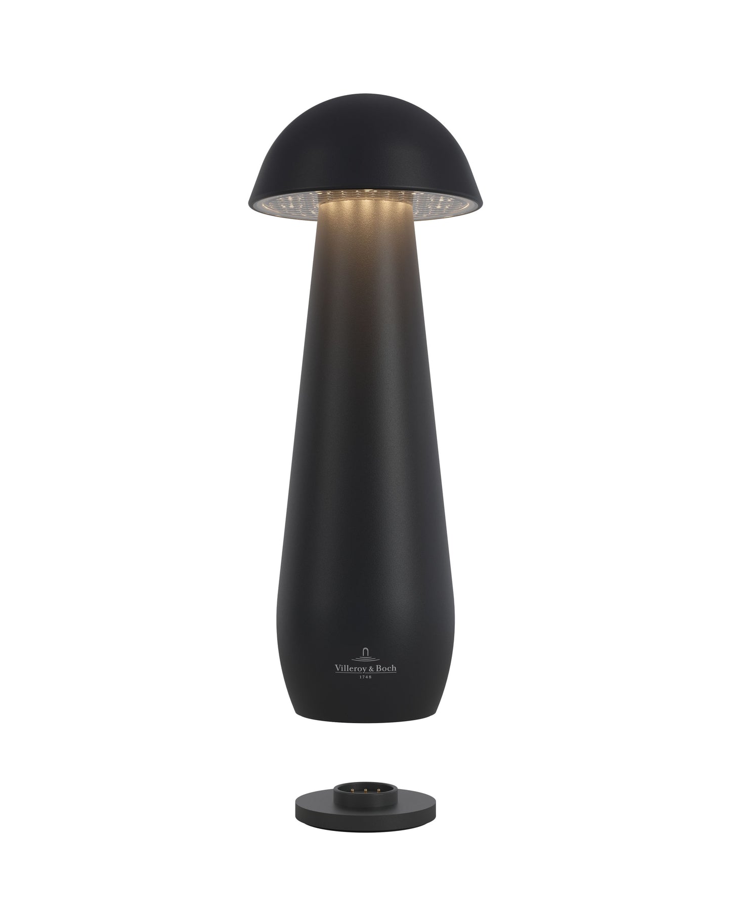Villeroy & Boch tafellamp MODENA | 21 cm| Zwart | op accu