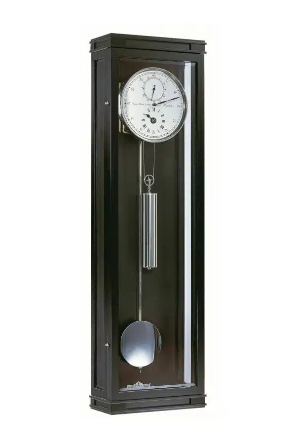 Hermle Regulateur 70875-740761 wandklok in zwarte kast met 31 daags uurwerk