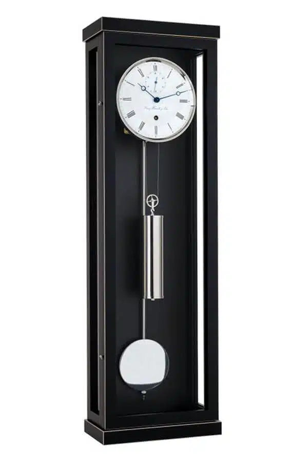 Hermle Regulateur 70996-740761 met 31 daags uurwerk in zwarte kast