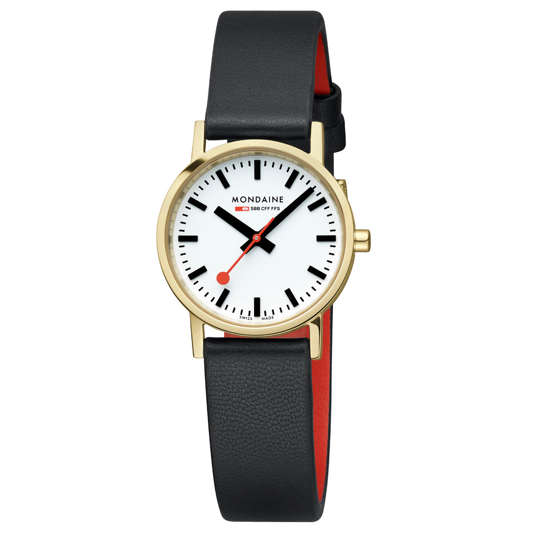 Mondaine M658.30323.10SBB Classics Horloge met band van Vegan Leer / Dames / Unisex