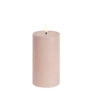 Uyuni | Led Kaars | BEIGE | 3D VLAM | Rustiek | 7,8x15 cm | Op afstand bestuurbaar |