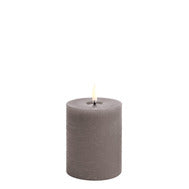 Uyuni | Led Kaars | Sandstone | 3D VLAM | Rustiek | 7,8x10 cm | Op afstand bestuurbaar |