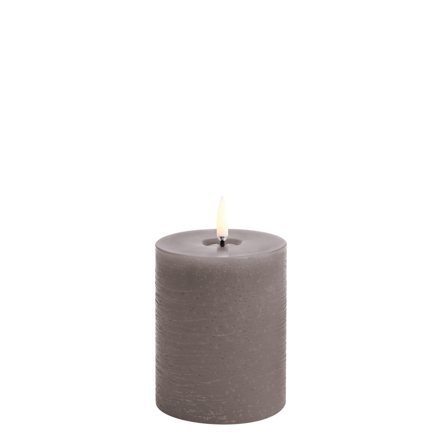 Uyuni | Led Kaars | Sandstone | 3D VLAM | Rustiek | 7,8x10 cm | Op afstand bestuurbaar |