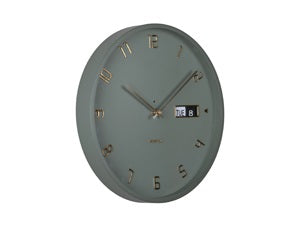 Wandklok Karlsson Data Flip - klok met dag en datum - 5953GR