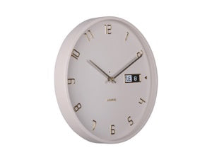 Wandklok Karlsson Data Flip - klok met dag en datum - 5953WG
