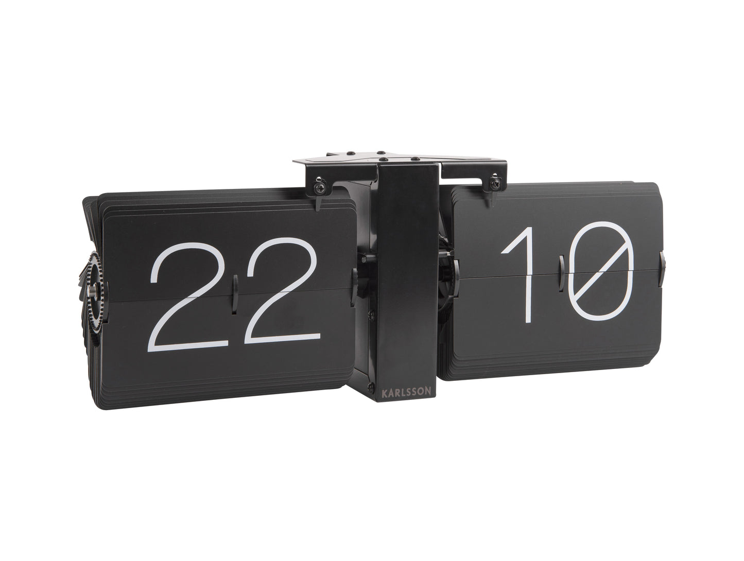 Flip Clock No Case Black on Black Karlsson 36cm zwart