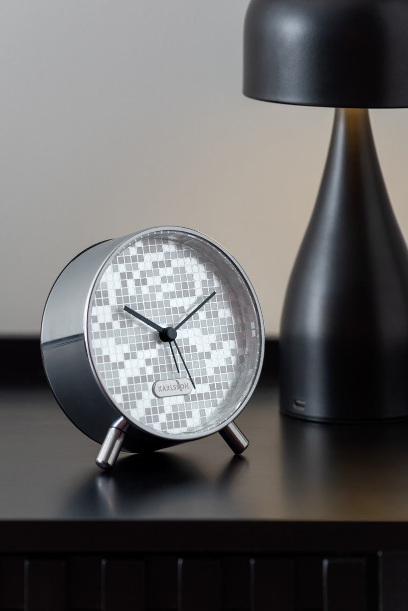 Karlsson Alarm Clock Disco Zilver