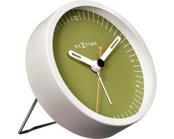 Wekker Nextime Small 9 cm groen