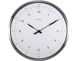 Wandklok NeXtime 60 minutes Ø33 metaal wit