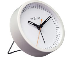 Wekker Nextime Small 9 cm wit