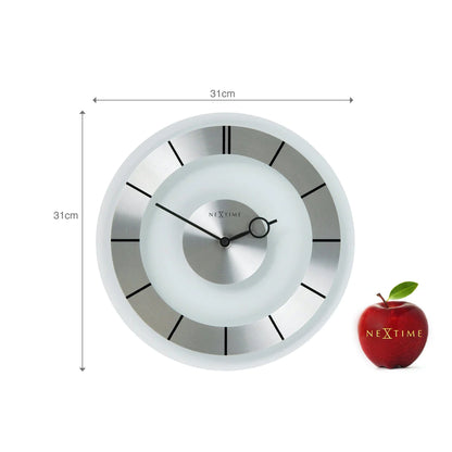 Wandklok NeXtime dia. 31 cm, glas, Retro