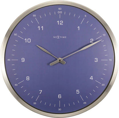 Wandklok NeXtime 60 minutes Ø33 metaal blauw