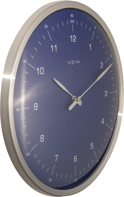 Wandklok NeXtime 60 minutes Ø33 metaal blauw