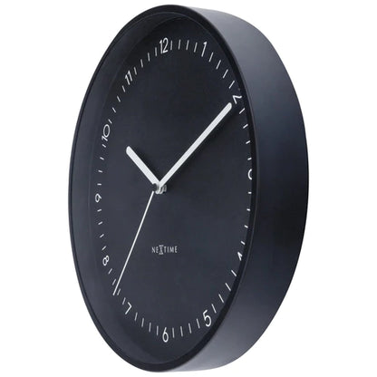 Wandklok Nextime dia 30cm Zwart Aluminum Berlin