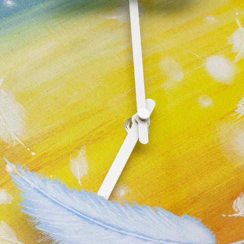 Wandklok Nextime dia 30cm multicolour kunststof Feathers