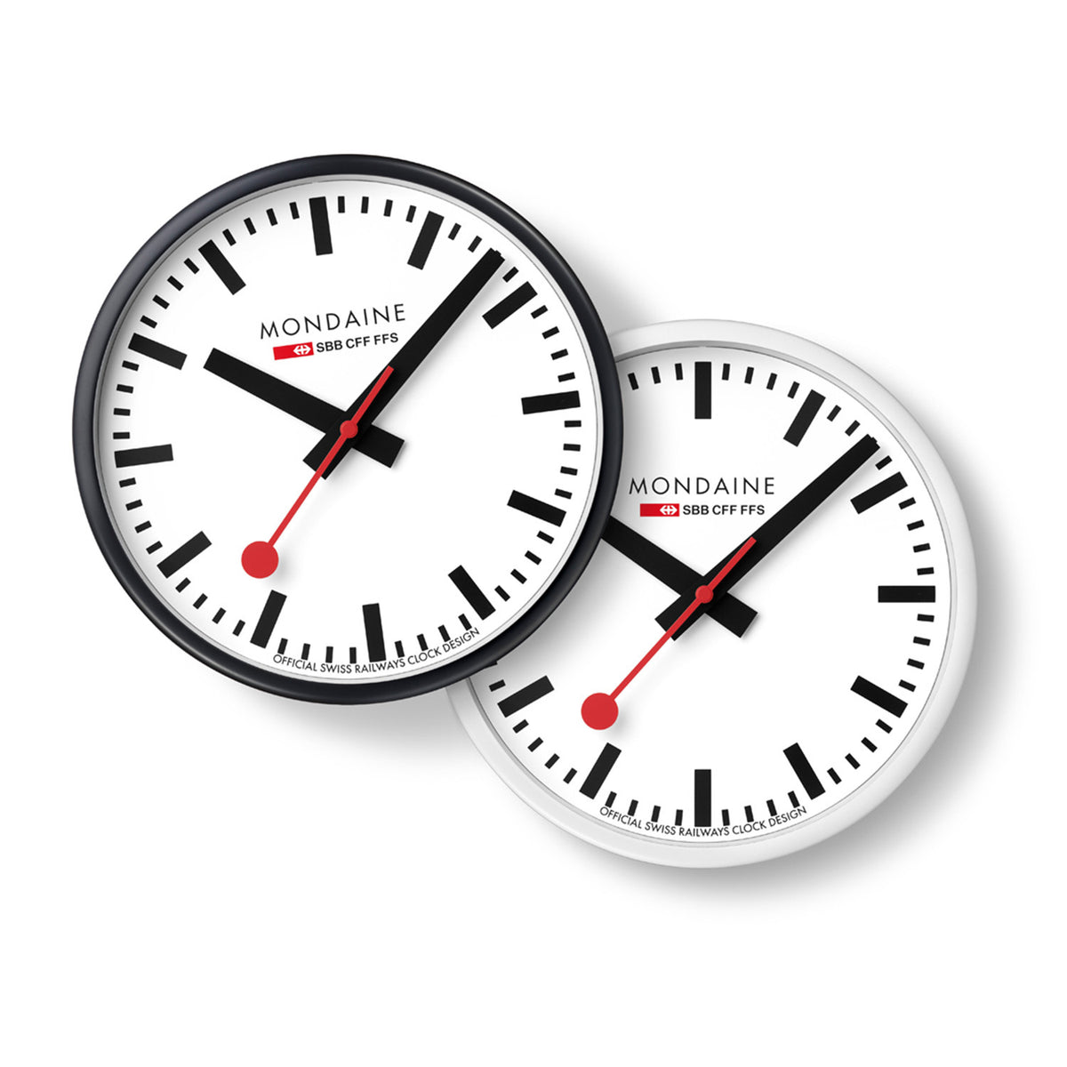 Mondaine 25cm wandklok wit