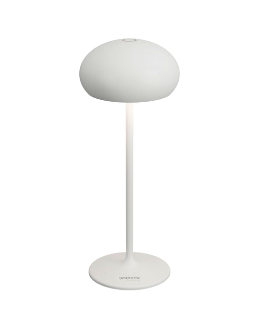 Sompex tafellamp | PEBBLE | Wit | Oplaadbaar | Accu / dimbaar