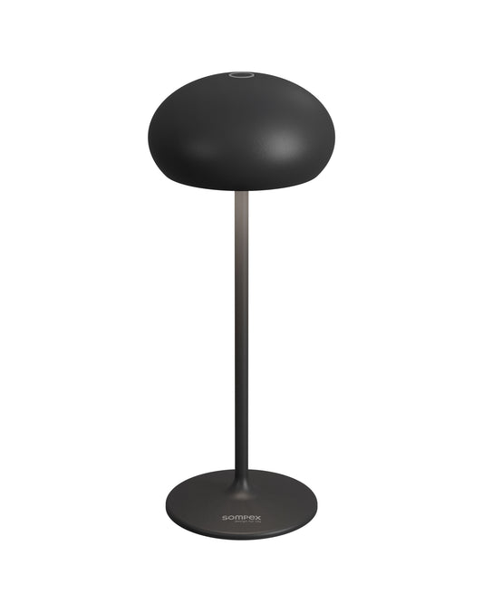Sompex tafellamp | PEBBLE | Zwart | Oplaadbaar | Accu / dimbaar