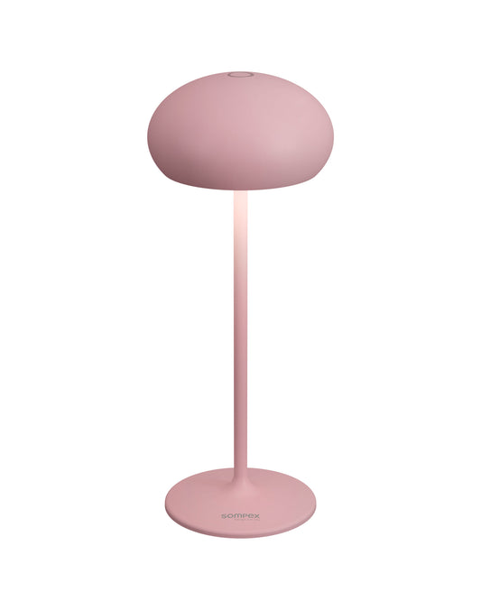 Sompex tafellamp | PEBBLE | Roze | Oplaadbaar | Accu / dimbaar