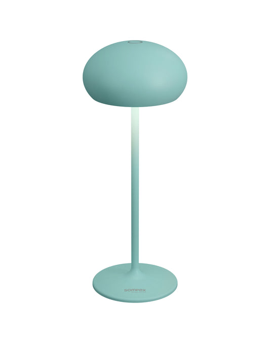 Sompex tafellamp | PEBBLE | Turquoise | Oplaadbaar | Accu / dimbaar
