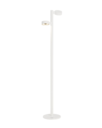 Sompex | vloerlamp RONDA| Dubbele lampen |  wit | oplaadbare vloerlamp|