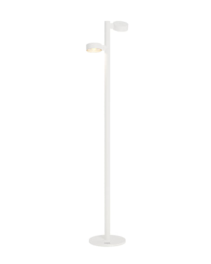 Sompex | vloerlamp RONDA| Dubbele lampen |  wit | oplaadbare vloerlamp|
