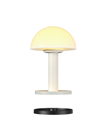 Villeroy & Boch tafellamp | Bergamo | Oplaadbaar | Wit
