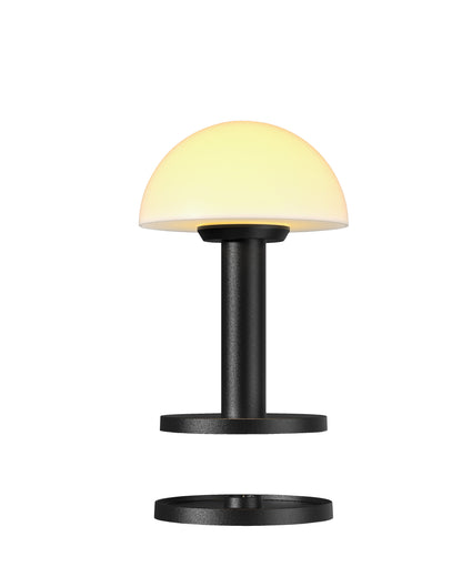 Villeroy & Boch tafellamp | Bergamo | Oplaadbaar | Zwart