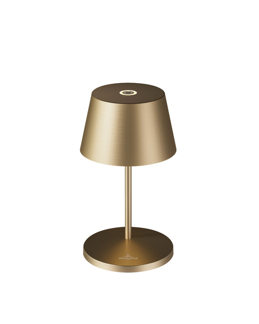 Villeroy & Boch| Tafellamp SEOUL RC | Geborsteld goud | oplaadbare tafellamp | Indoor-outdoor|