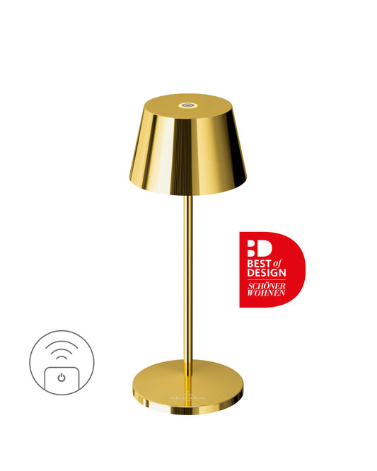 Sompex | Seoul Micro RC| Goud | oplaadbare tafellamp |