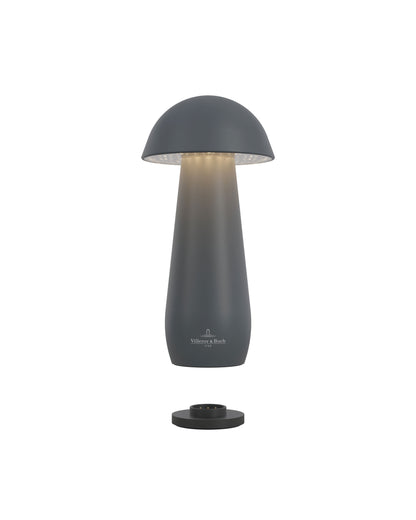 Villeroy & Boch tafellamp MODENA | 16cm| Antraciet | op accu