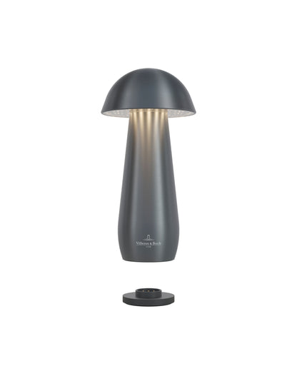 Villeroy & Boch tafellamp MODENA | 16cm| grafiet geborsteld | op accu