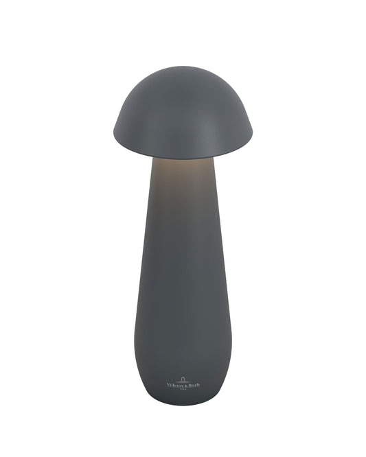 Villeroy & Boch tafellamp MODENA | 21 cm| Antraciet | op accu