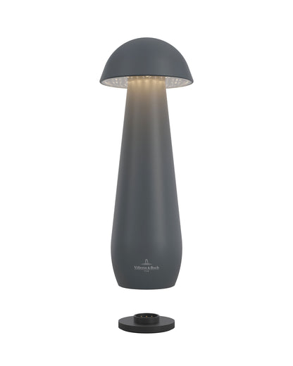 Villeroy & Boch tafellamp MODENA | 21 cm| Antraciet | op accu