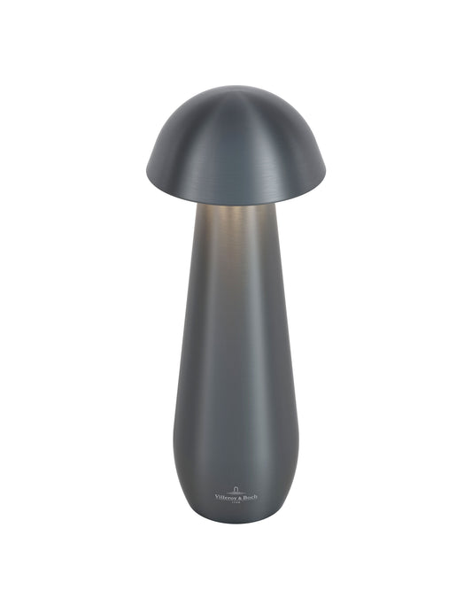 Villeroy & Boch tafellamp MODENA | 21 cm| Grafiet | op accu / oplaadbaar / dimbaar