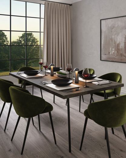 Villeroy & Boch tafellamp MODENA | 21 cm| Grafiet | op accu / oplaadbaar / dimbaar