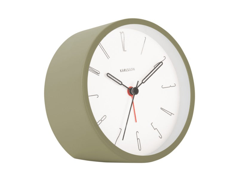 Alarm Clock Belle Numbers Warmgrijs Karlsson 11cm Alarmklok / Wekker