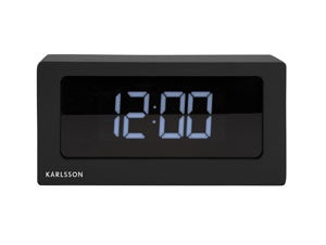 Alarm Clock Boxed LED Black Alarmklok / Wekker 25cm op battarij of USB