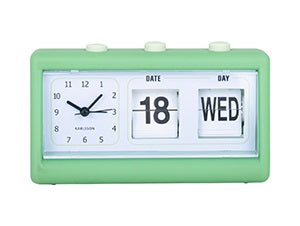 Karlsson Alarm Clock Data Flip Bright Green